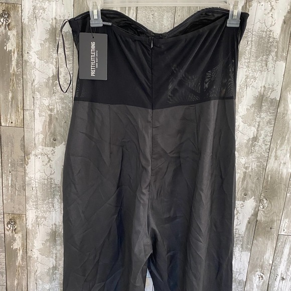 NWT Pretty little things black bandeau jumpsuit 16 - Picture 5 of 8